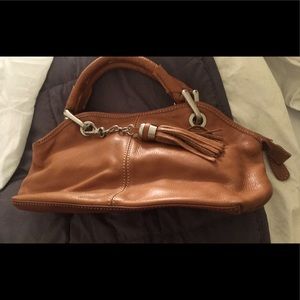 Tan Italian leather handbag